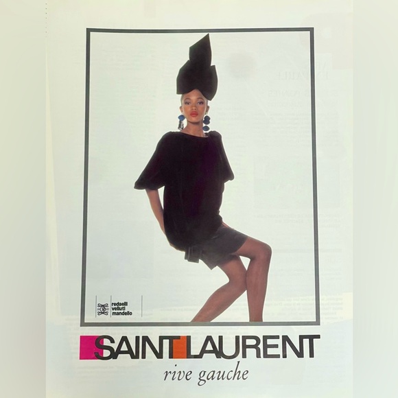 Original 1987 YSL Naomi CampbellLuxury Advertising